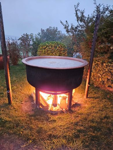 Le chaudron au petit matin.