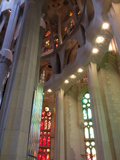 Les vitraux de la Sagrada Família.