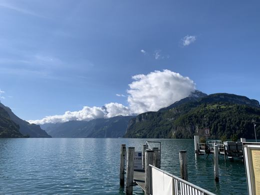 Au bord du lac des Quatre-Cantons.